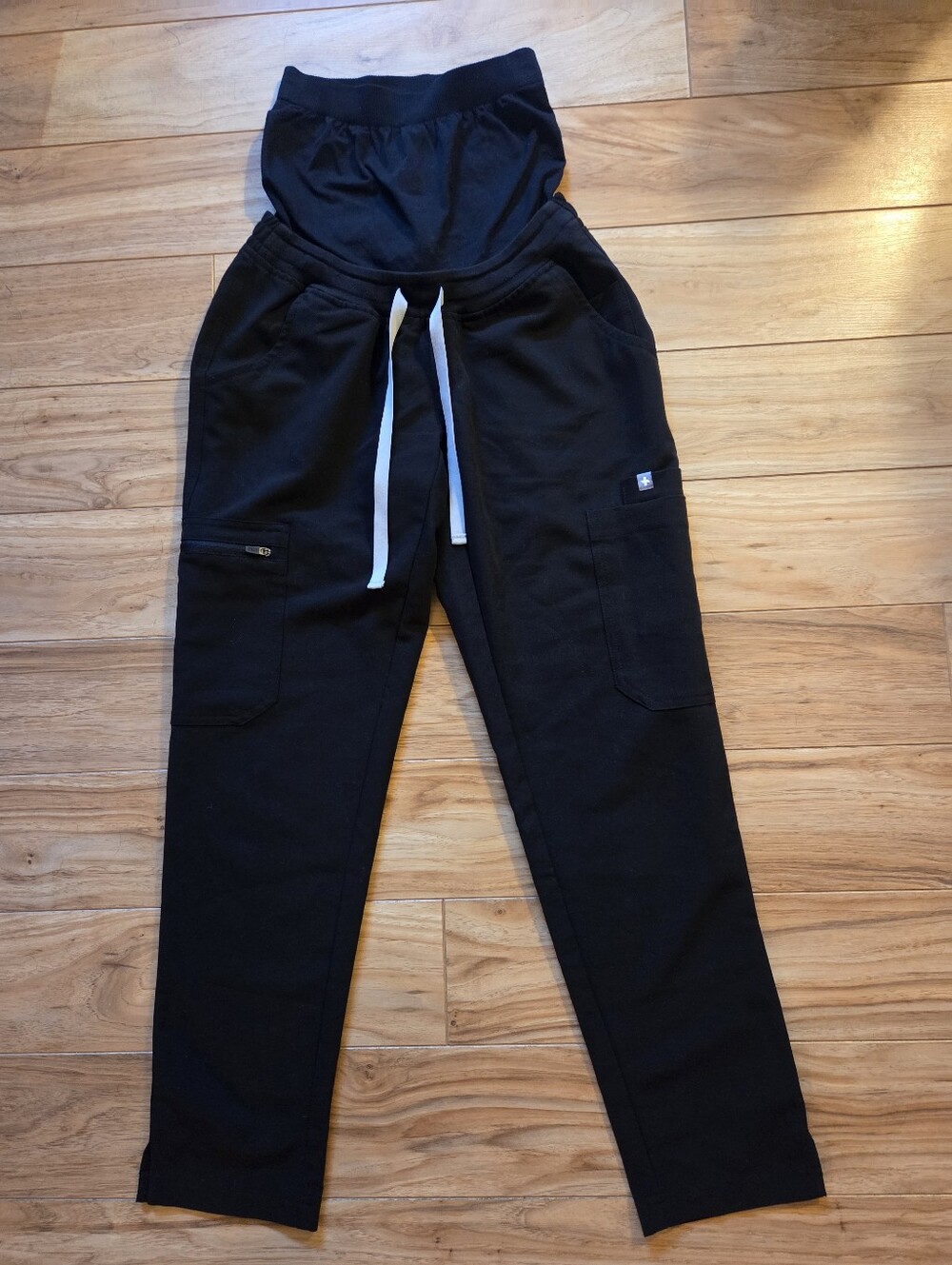 FIGS Yola Maternity Scrub Bottoms Black Size XXS/P